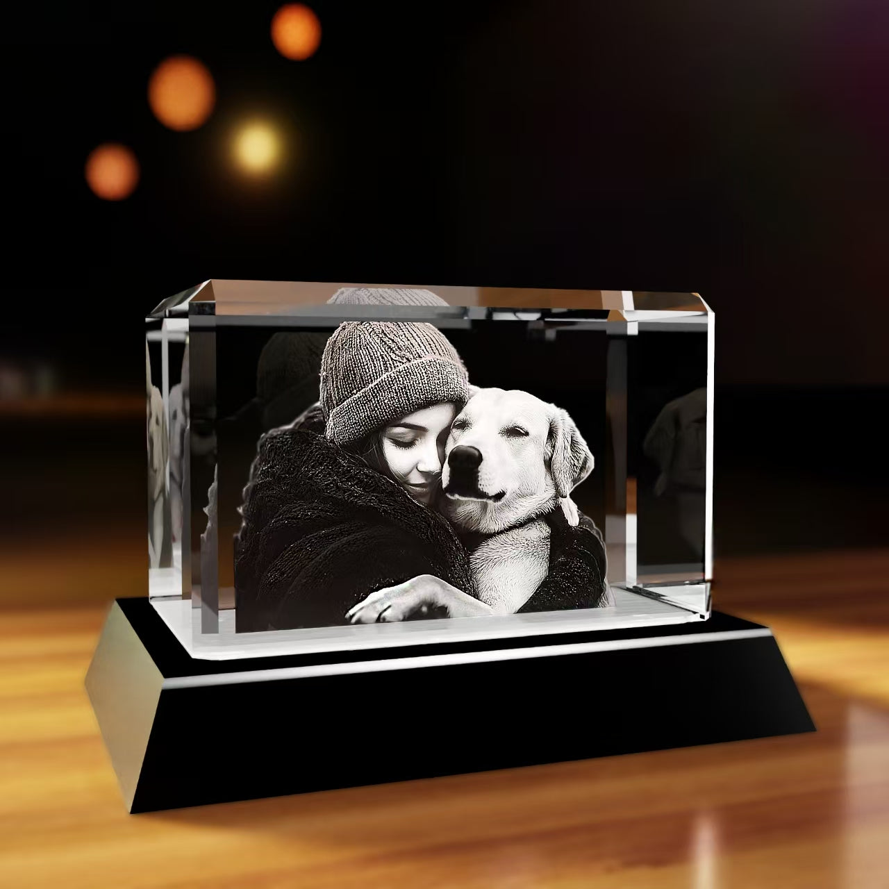 3D Photo Crystal, Personalized 3D Picture in Crystal, Customized Photo Gift, Great Memorial Gift, Birthday, Anniversary,Couples Gifts